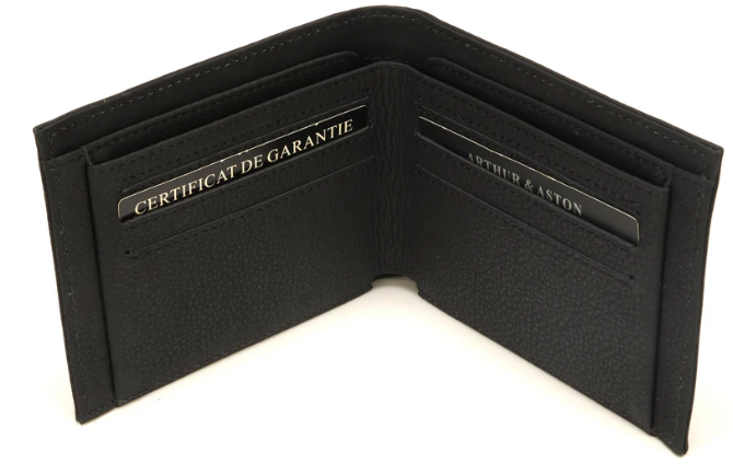 ARTHUR & ASTON - 1978-506-NOIR PORTEFEUILLE ITALIEN  A/NOIR