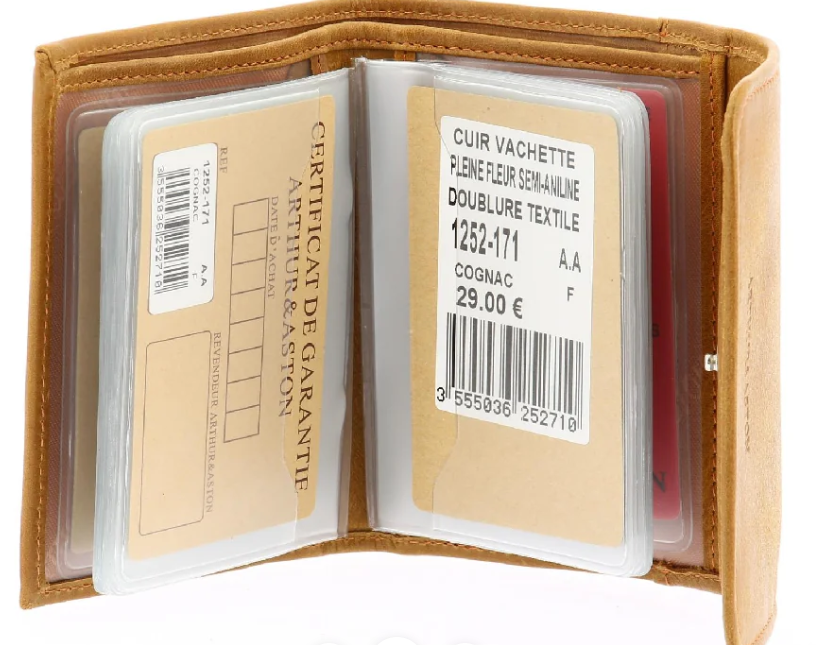 ARTHUR & ASTON - 1252-171-COGN PORTE-CARTES F/COGNAC