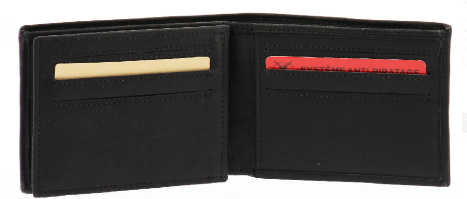 ARTHUR & ASTON - 94-124-NOIR PORTE-CARTES ITALIEN A/NOIR