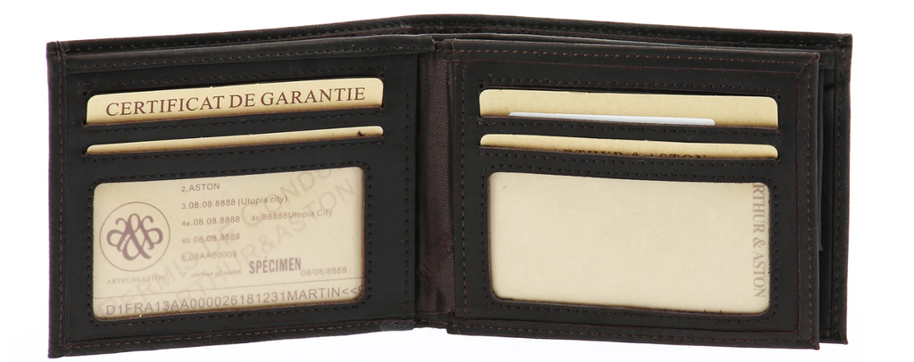 ARTHUR & ASTON - 94-126-NOIR PORTEFEUILLE ITALIEN A/NOIR