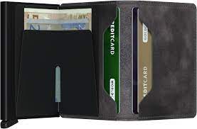 SECRID - SLIMWALLET VINTAGE GREY BLACK