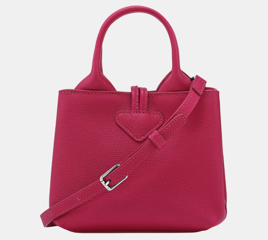 LONGCHAMP - Le Roseau - Sac porté main Betterave