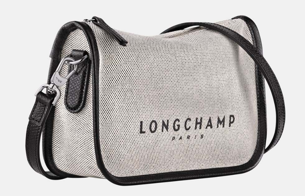 LONGCHAMP - Essential Toile - Sac porté travers Ecru