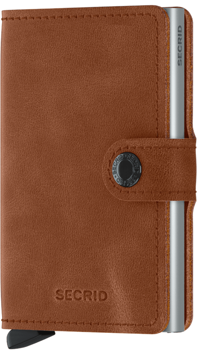 SECRID - MINIWALLET VINTAGE COGNAC SILVER