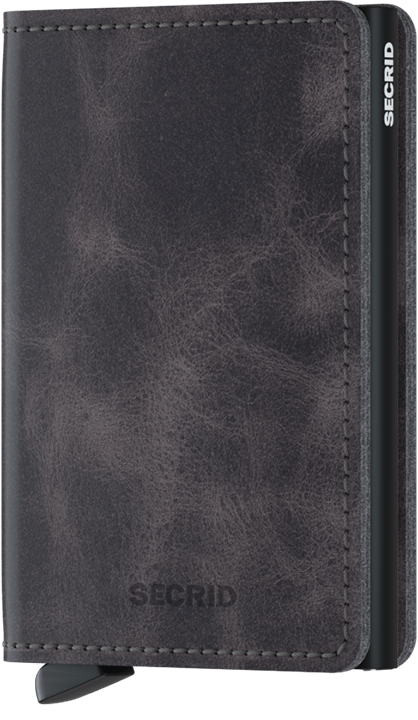 SECRID - SLIMWALLET VINTAGE GREY BLACK