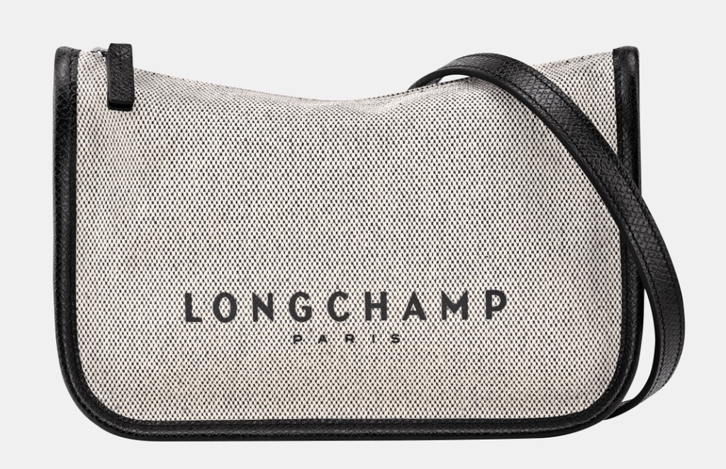 LONGCHAMP - Essential Toile - Sac porté travers Ecru
