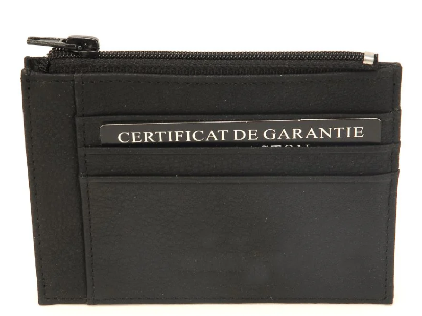 ARTHUR & ASTON - 1978-271-NOIR PORTE MONNAIE / CARTES  A/NOIR