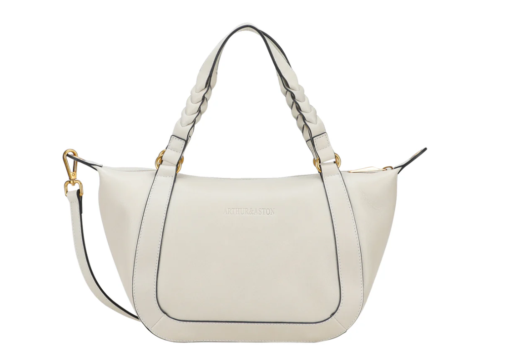 ARTHUR & ASTON - A190-02-CREM SAC PORTE MAIN / BANDOULIERE  C/CREME