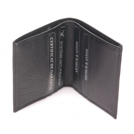 [1589-702-NOIR] ARTHUR & ASTON - PORTE CARTE A/NOIR