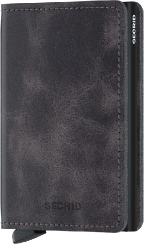 [SLIMWALLET VINTAGE GREY BLACK] SECRID - SLIMWALLET VINTAGE GREY BLACK