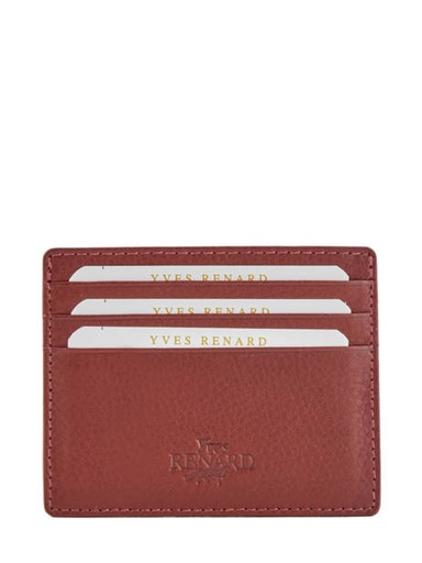 [PC 232 RED] YVES RENARD - PORTE CARTE  232 RED