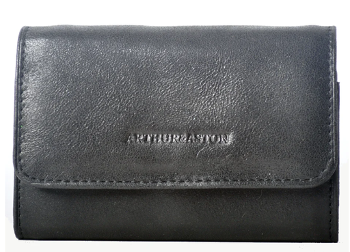 [1252-165-NOIR PORTE-MONNAIE ET CARTES A/NOIR] ARTHUR & ASTON - 1252-165-NOIR PORTE-MONNAIE ET CARTES A/NOIR