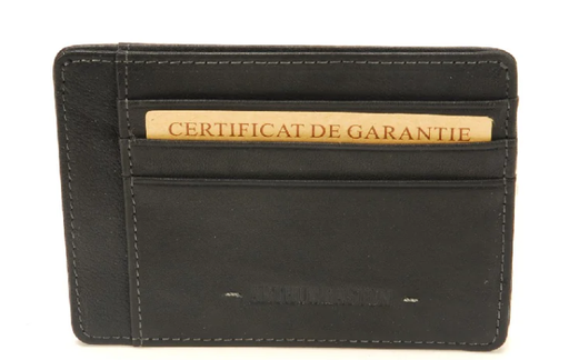 [2028-147-NOIR PORTE-CARTES A/NOIR] ARTHUR & ASTON - 2028-147-NOIR PORTE-CARTES A/NOIR