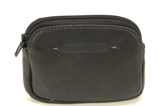 [2028-154-NOIR PORTE-MONNAIE ZIPPE A/NOIR] ARTHUR & ASTON - 2028-154-NOIR PORTE-MONNAIE ZIPPE A/NOIR