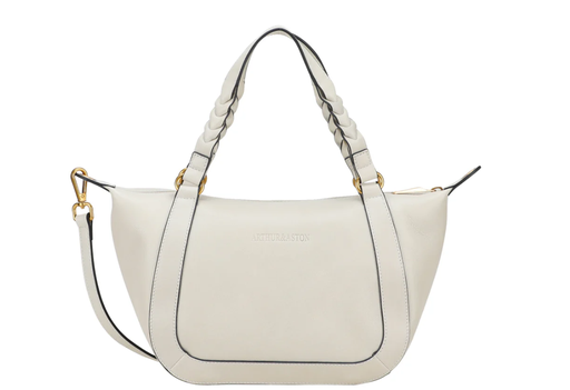 [A190-02-CREM SAC PORTE MAIN / BANDOULIERE  C/CREME] ARTHUR & ASTON - A190-02-CREM SAC PORTE MAIN / BANDOULIERE  C/CREME